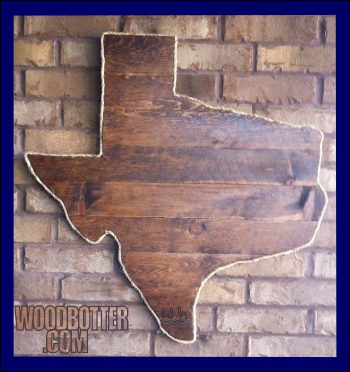 Small picture of wooden Texas by woodbotter.com